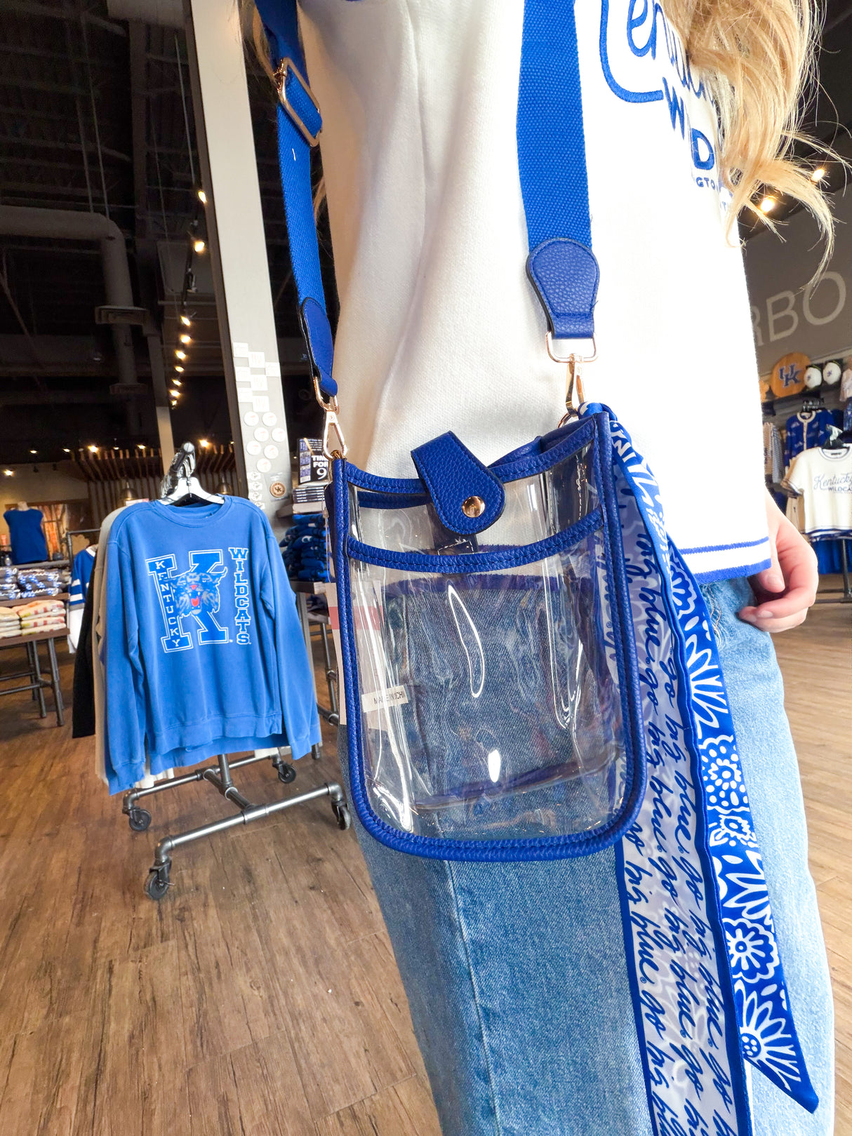 Kentucky Go Big Blue Skinny Scarf