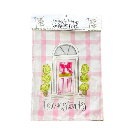 Pink Door LEX Garden Flag