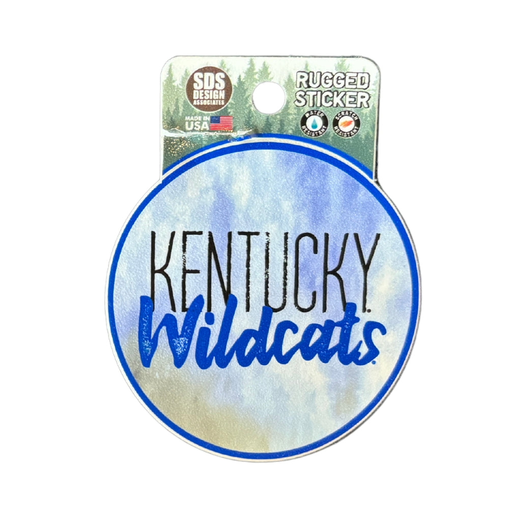 3" Watercolor Kentucky Wildcats Rugged Sticker