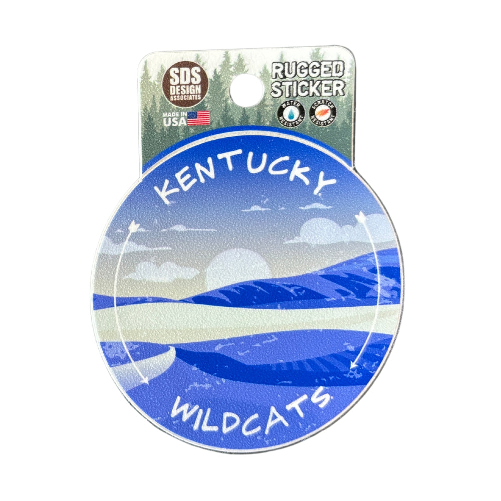 3" Kentucky Rolling Hills Rugged Sticker