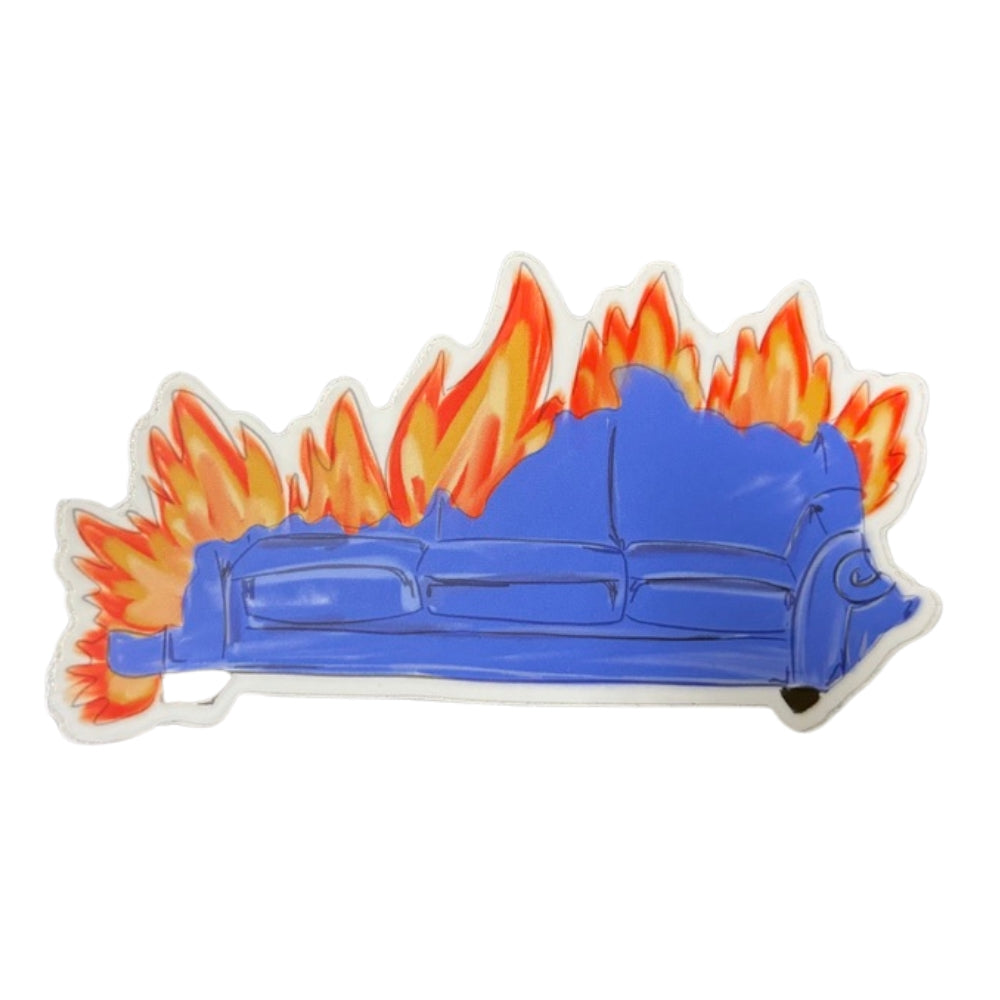 KY Couch Burning Sticker