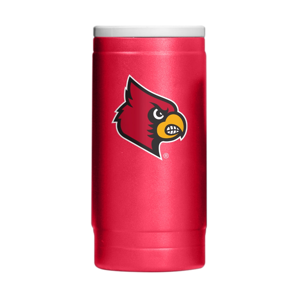 Louisville Cardinals Powder Coated Slim Can Coolie