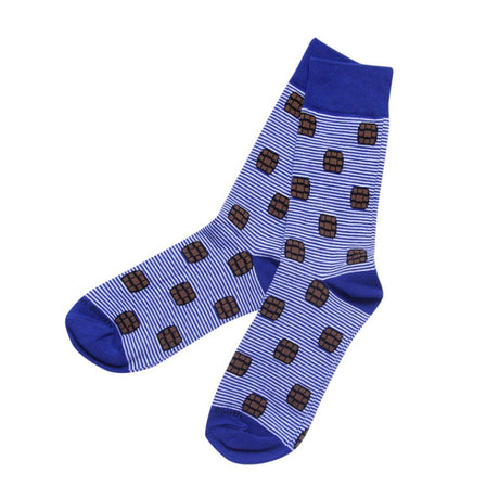 Blue Bourbon Stripe Socks