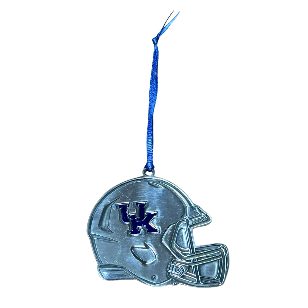 University of Kentucky Football Helmet Pewter Ornament