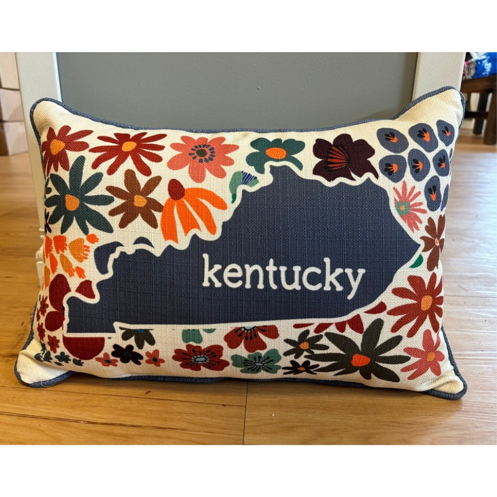 Kentucky Fall Floral Pillow