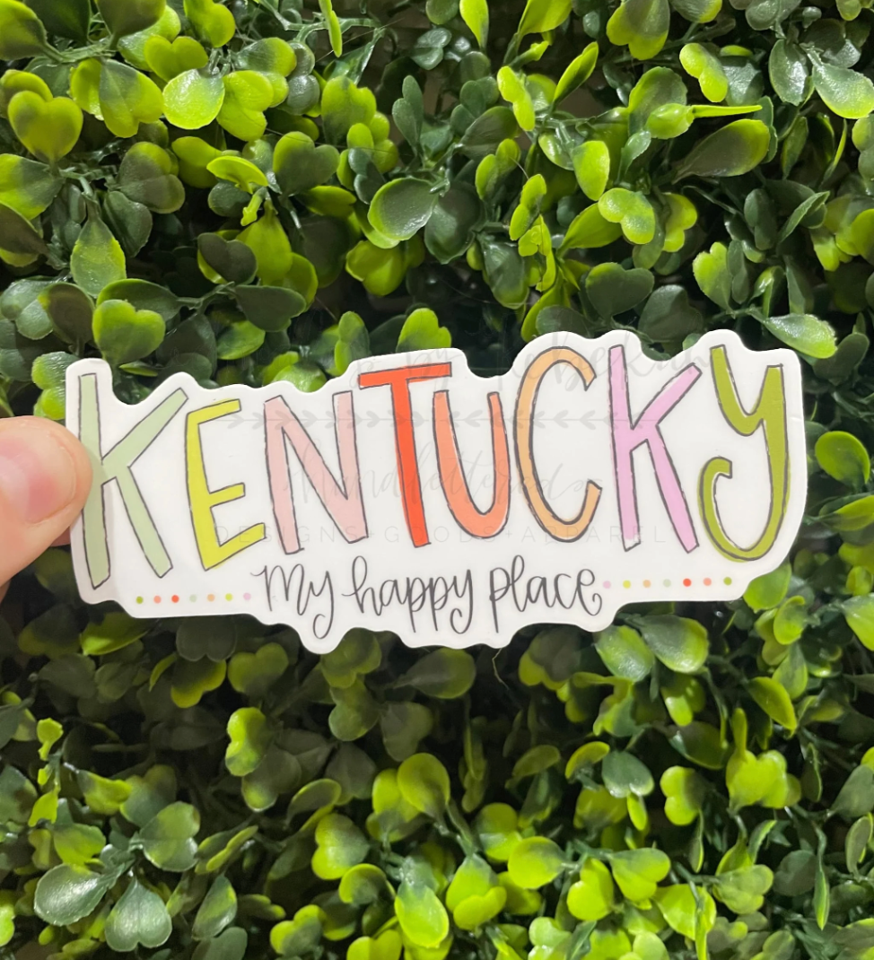 Kentucky My Happy Place Sticker