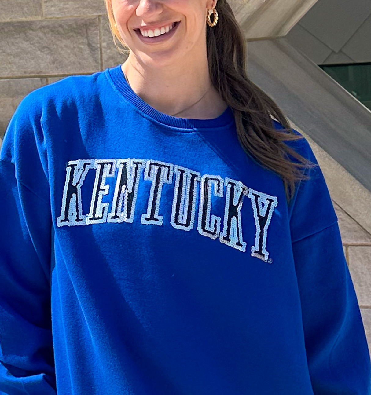 Kentucky Sequin Janise Crewneck