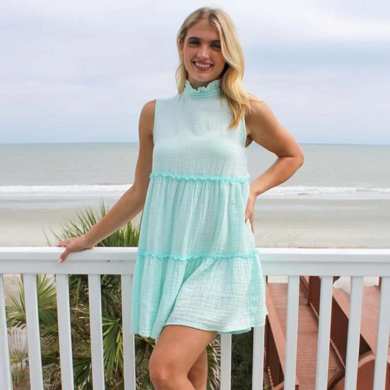 Simply Southern Gauze Tieback Dress