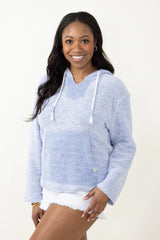 Simply Southern Slate Blue Terry Hoodie