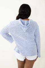 Simply Southern Slate Blue Terry Hoodie