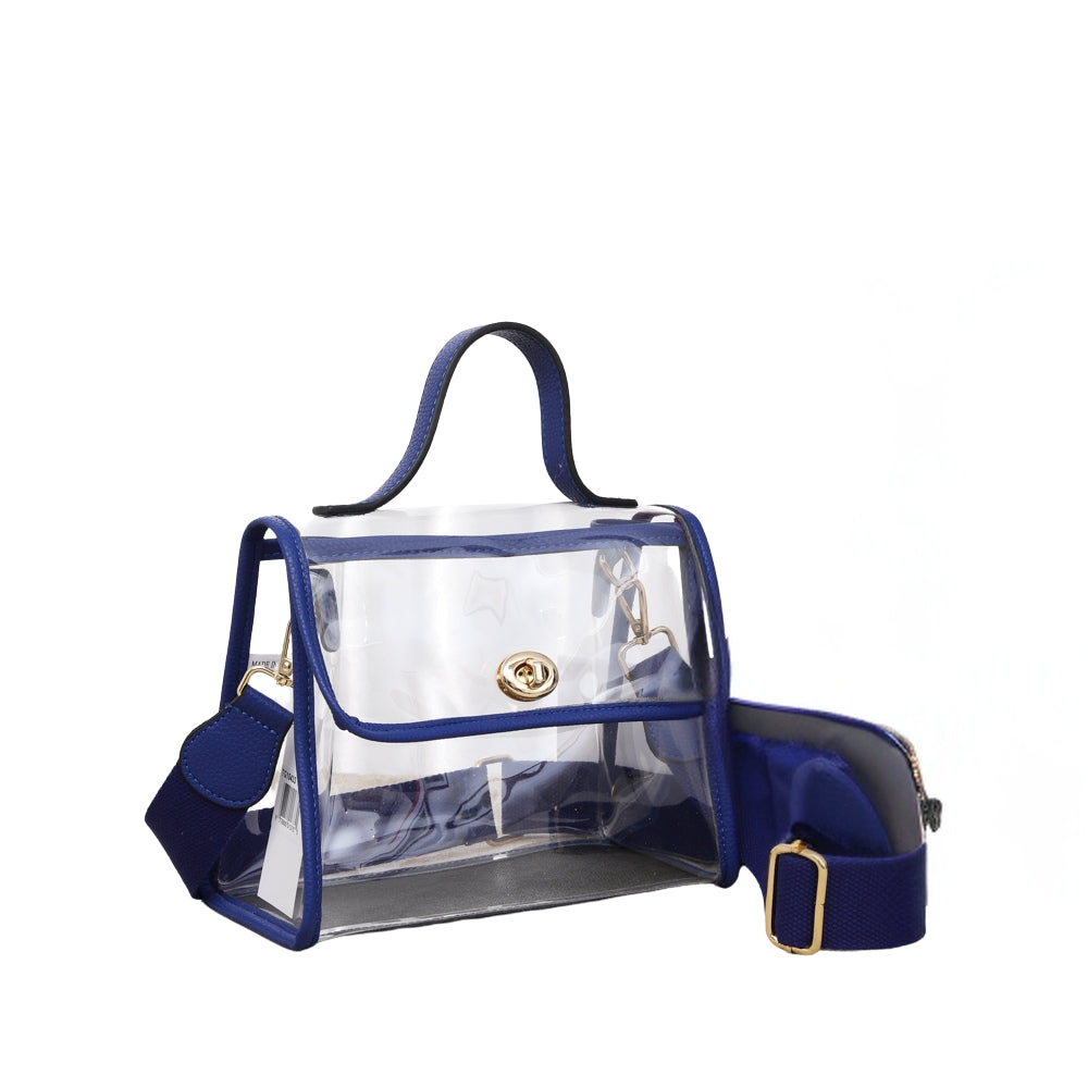 Clear Top-Handle Crossbody Bag