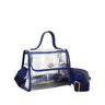 Clear Top-Handle Crossbody Bag