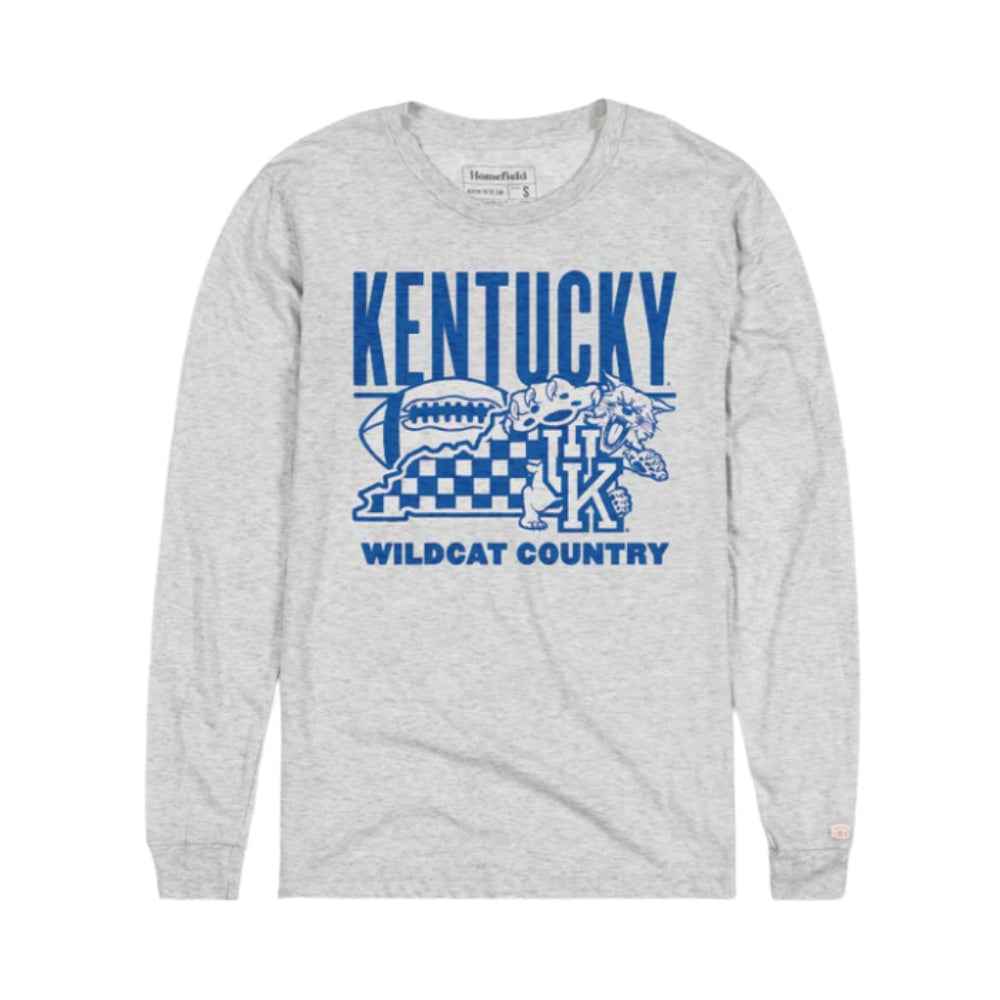 Kentucky Wildcat Country Football Long Sleeve T-Shirt