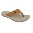 UK Tan Embossed Sandal