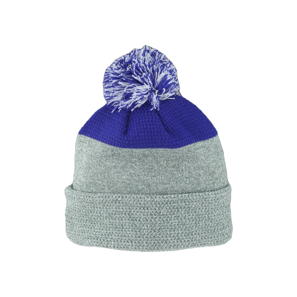 UK Interlock Knit Cuff Pom Beanie