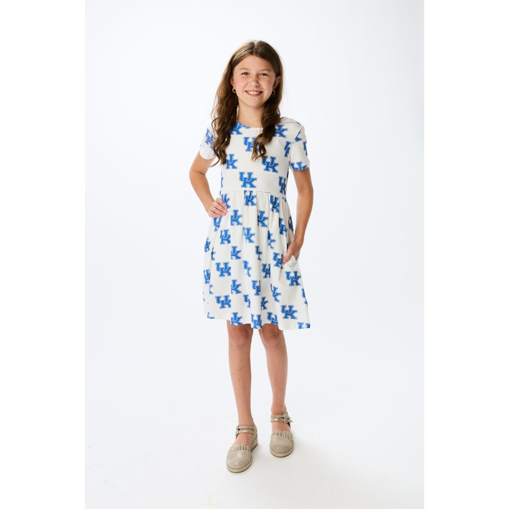 UK Interlock Girls Pocket Dress