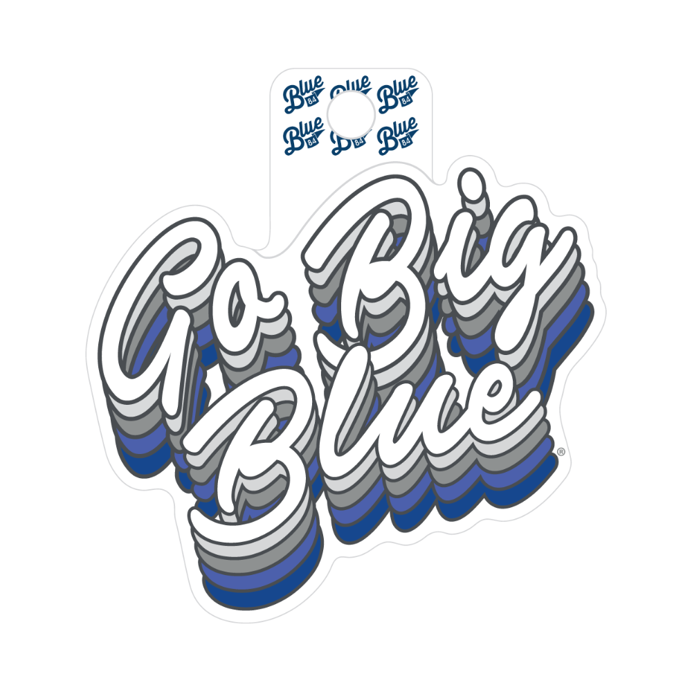 Go Big Blue Sticker