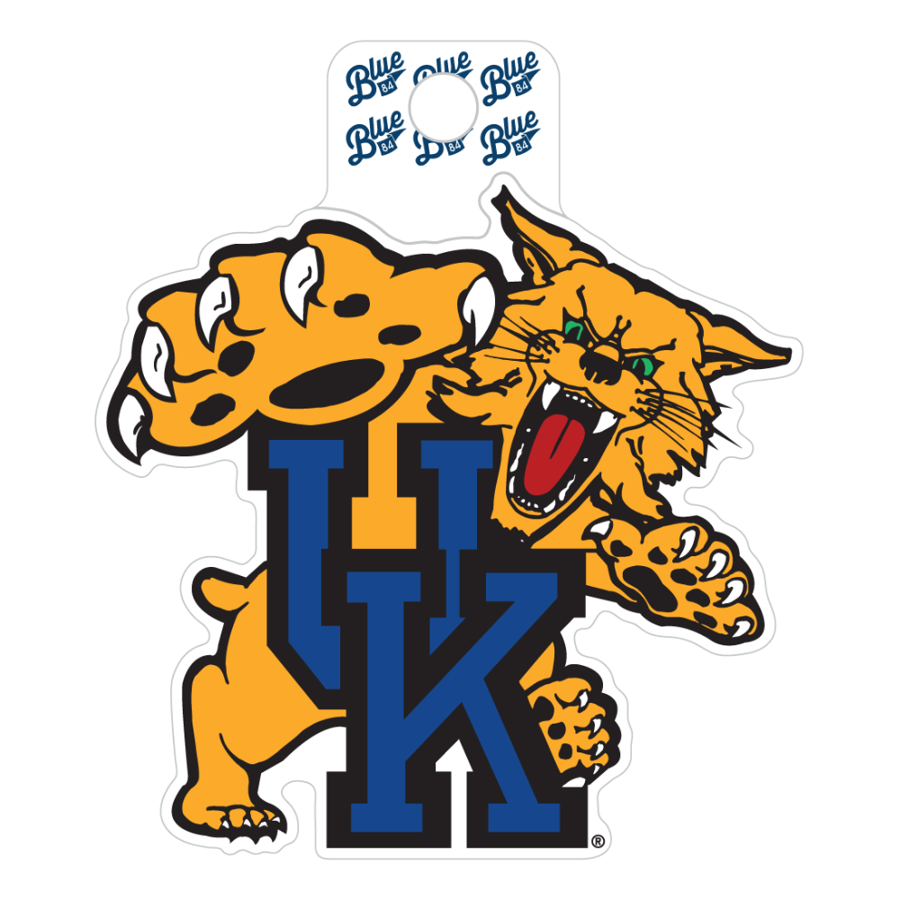 UK Gold Wildcat Mascot Sticker