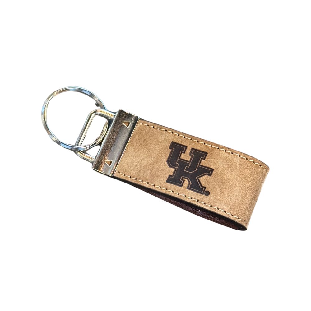 Leather Embossed Key Fob