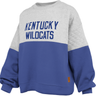 Kentucky Wildcats Colorblock Quilted Crewneck