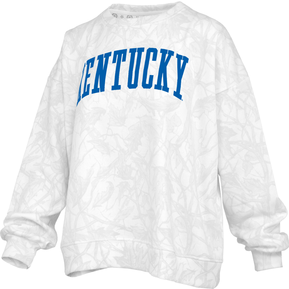 Kentucky White Camo Crewneck