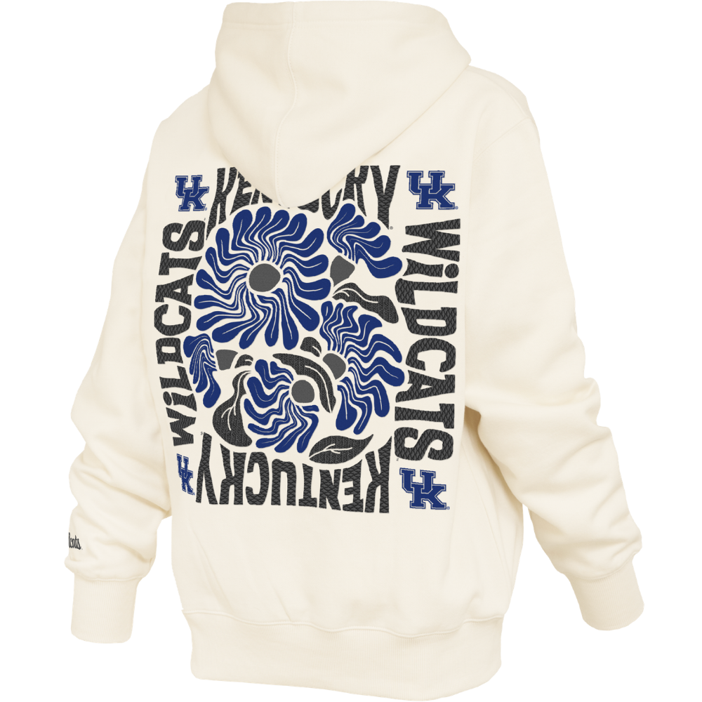 Kentucky Wildcats Embroidered Elena Floral Hoodie