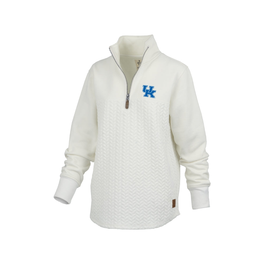 UK Interlock Cable Knit Quarter-Zip