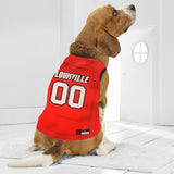 Louisville Cardinals Mesh Pet Basketball Jersey