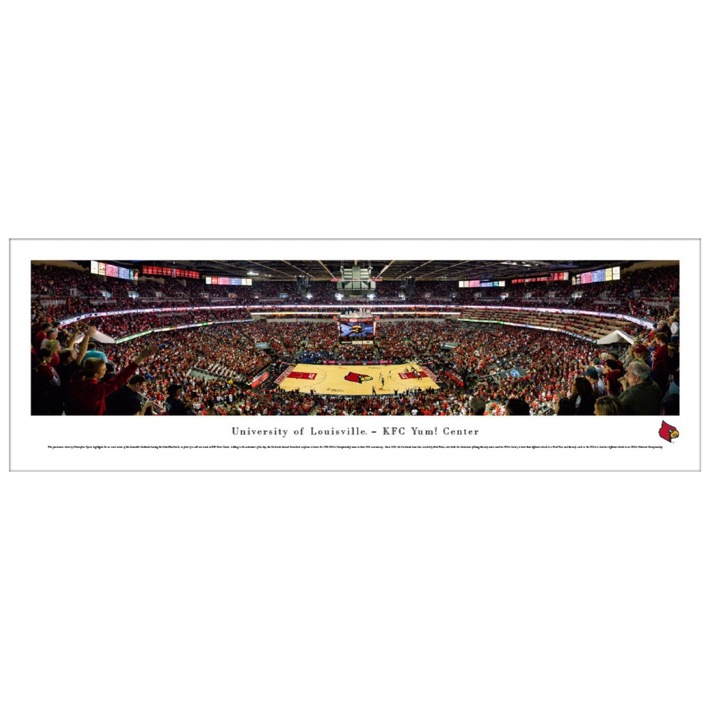 Louisville Cardinals Basketball - KFC Yum! Center Panorama Print