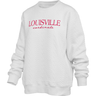 Louisville Cardinals Weave Quilted Crewneck