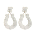 Pearl Horseshoe Earrings