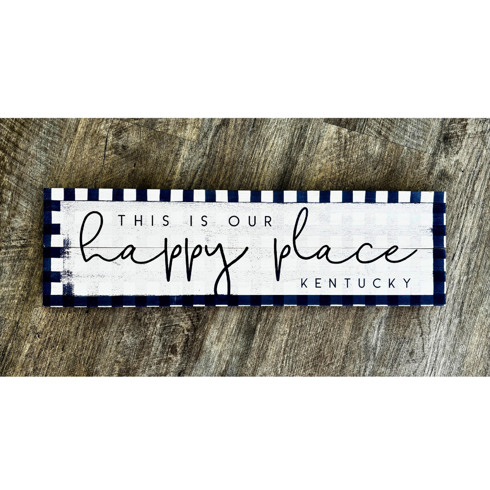 Kentucky, Our Happy Place Pallet Sign