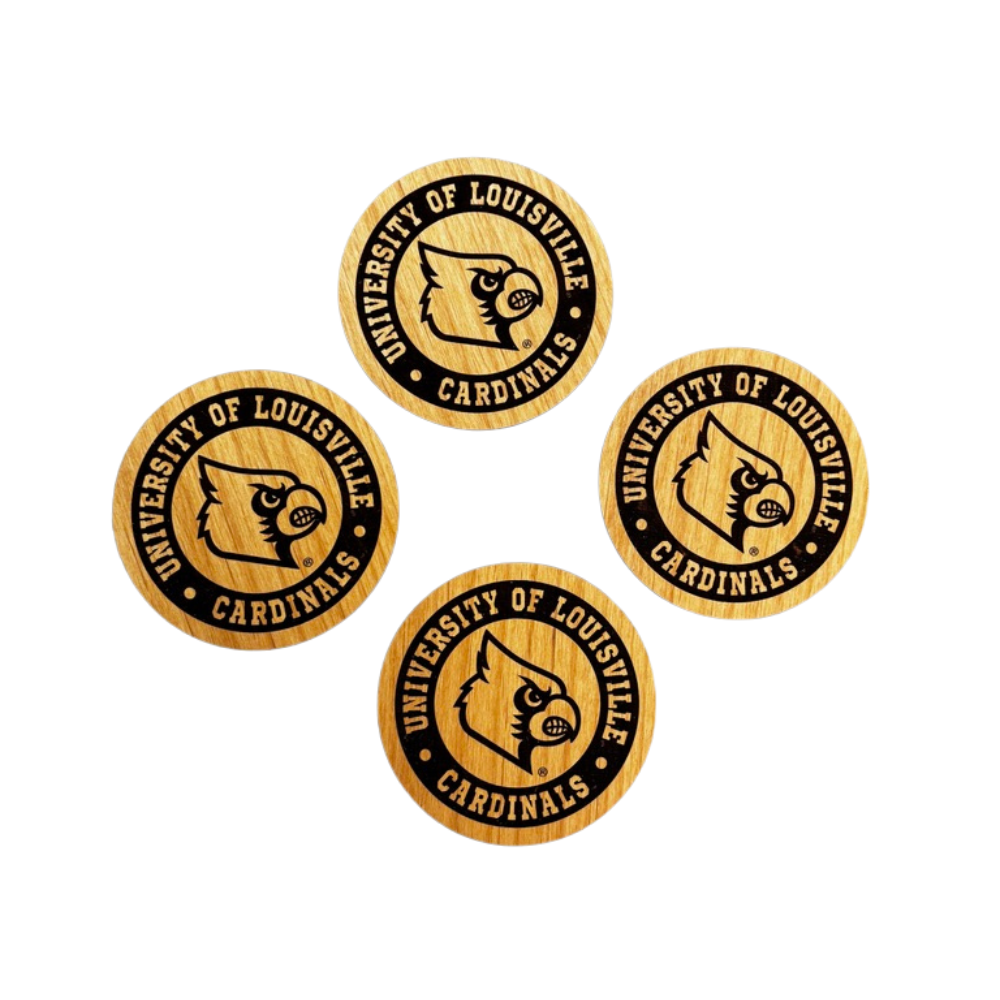 University of Louisville Coaster Set (4pc)