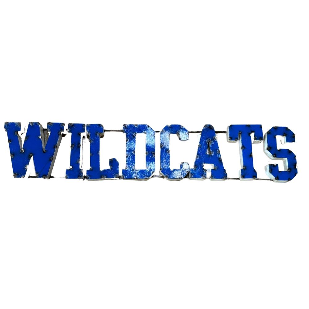 Wildcats Recycled Metal Wall Sign