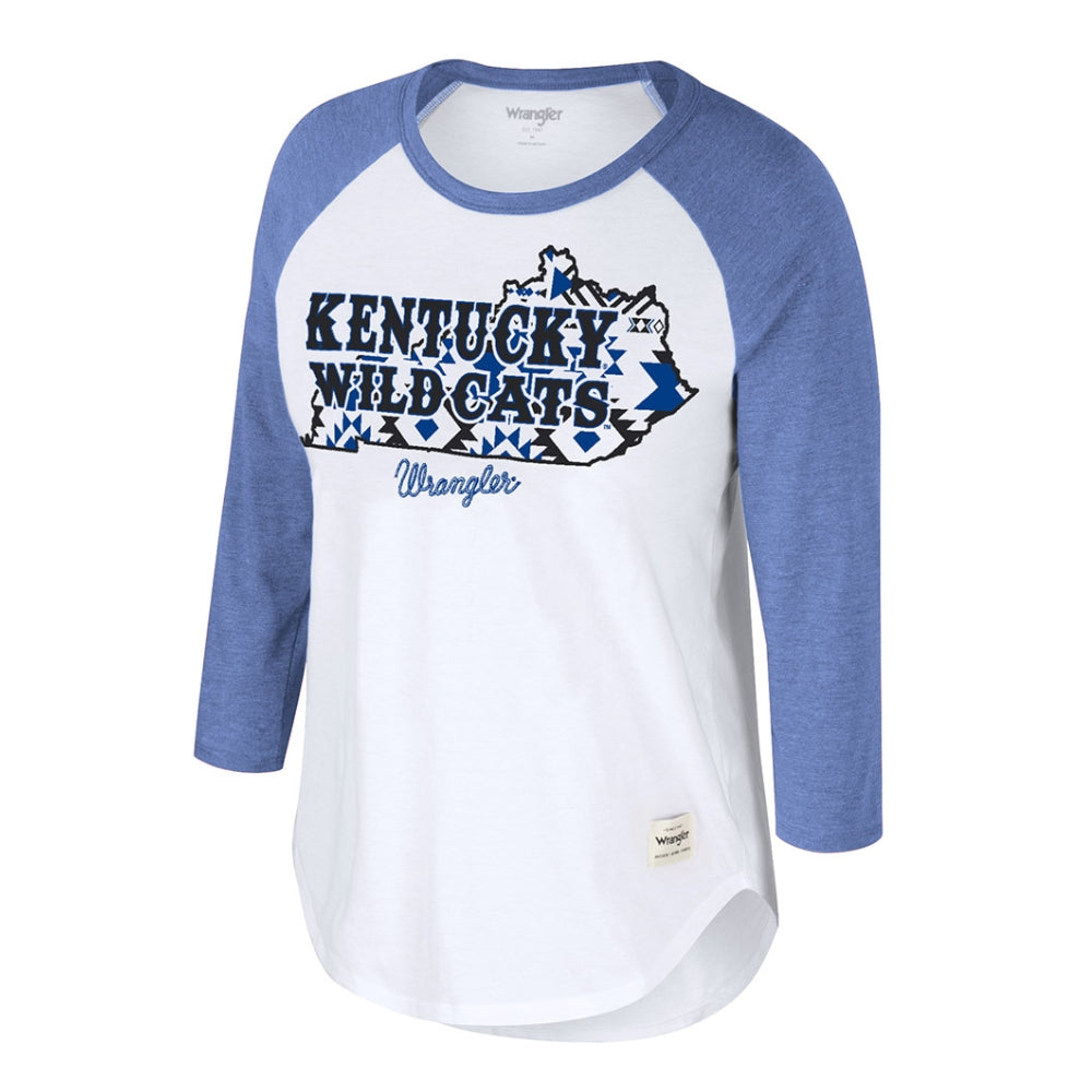 Kentucky Wildcats Wrangler State 3/4 Sleeve T-Shirt