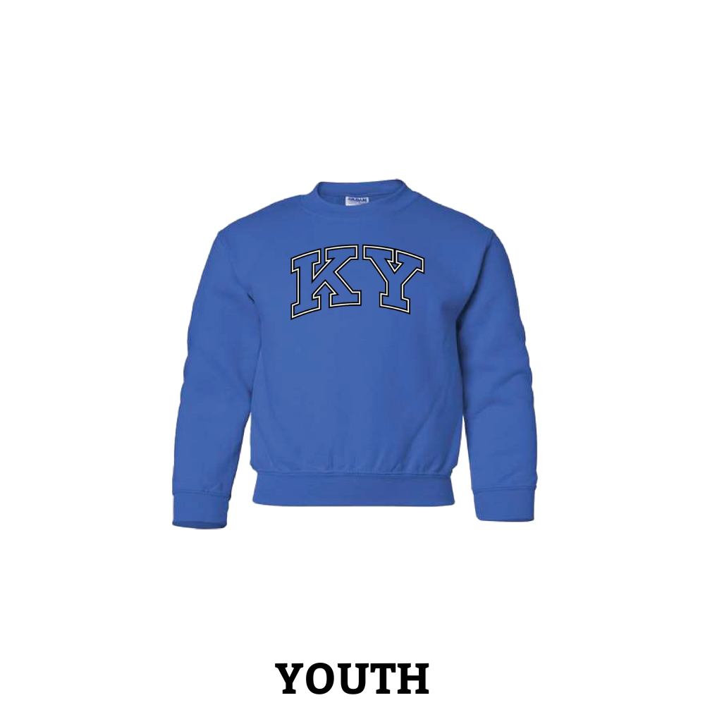 KY Initial Open Frame Youth Crewneck