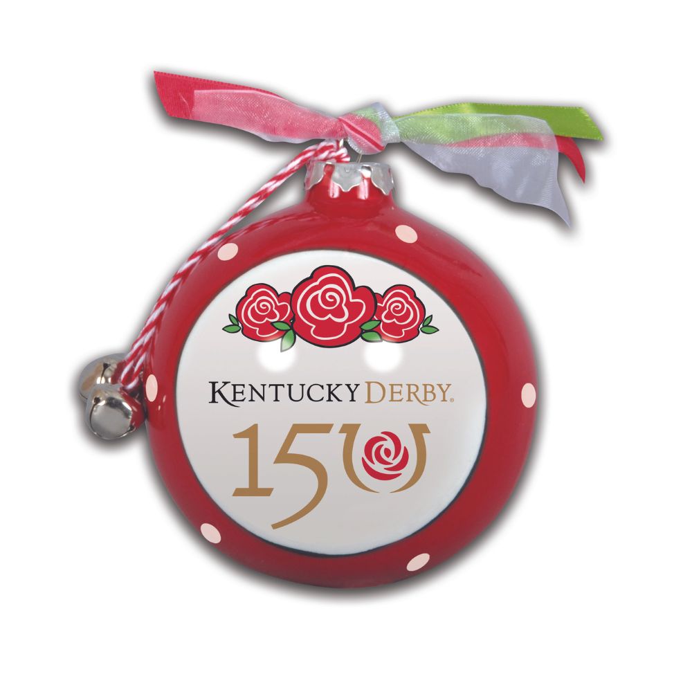 Kentucky Derby Pink Roses Ornament