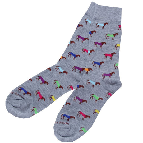 Multi Color Horse Socks