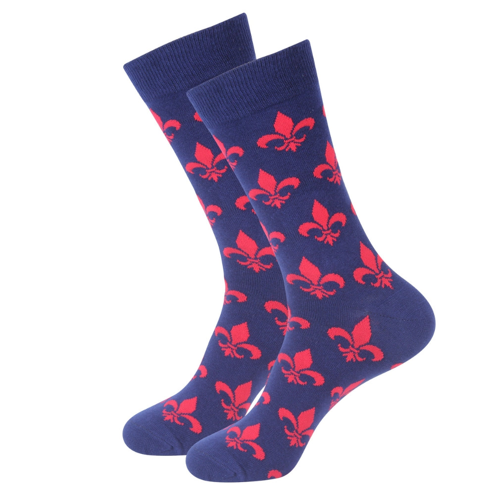 Fleur de Lis Socks