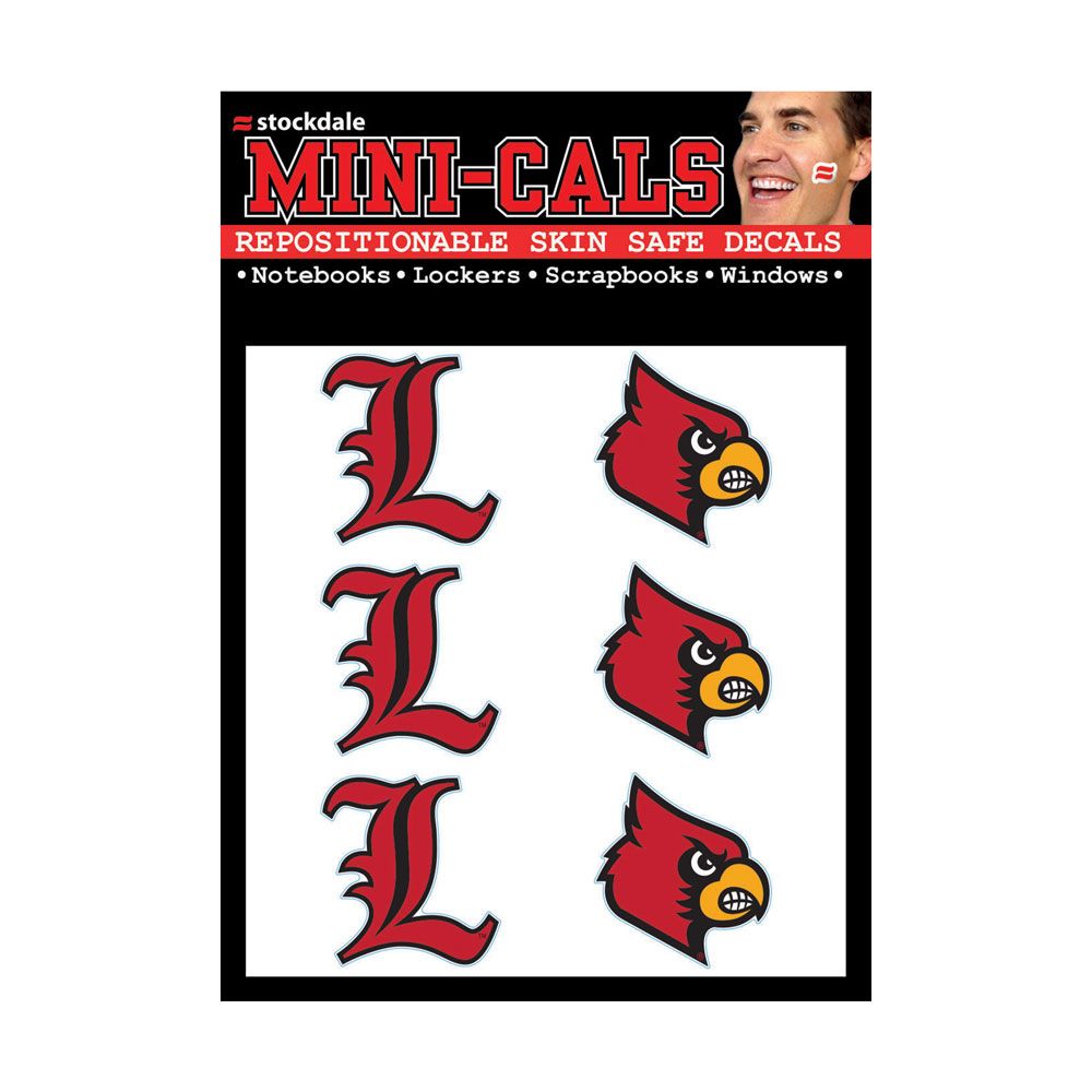 Louisville Cardinal Mascot L Face Decals