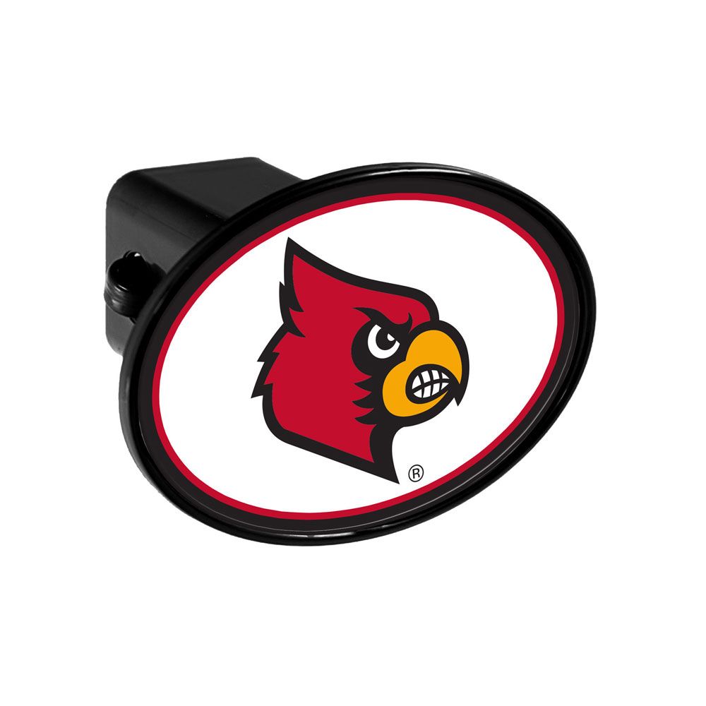 Louisville Cardinal Mascot Oval Hitch Receiver