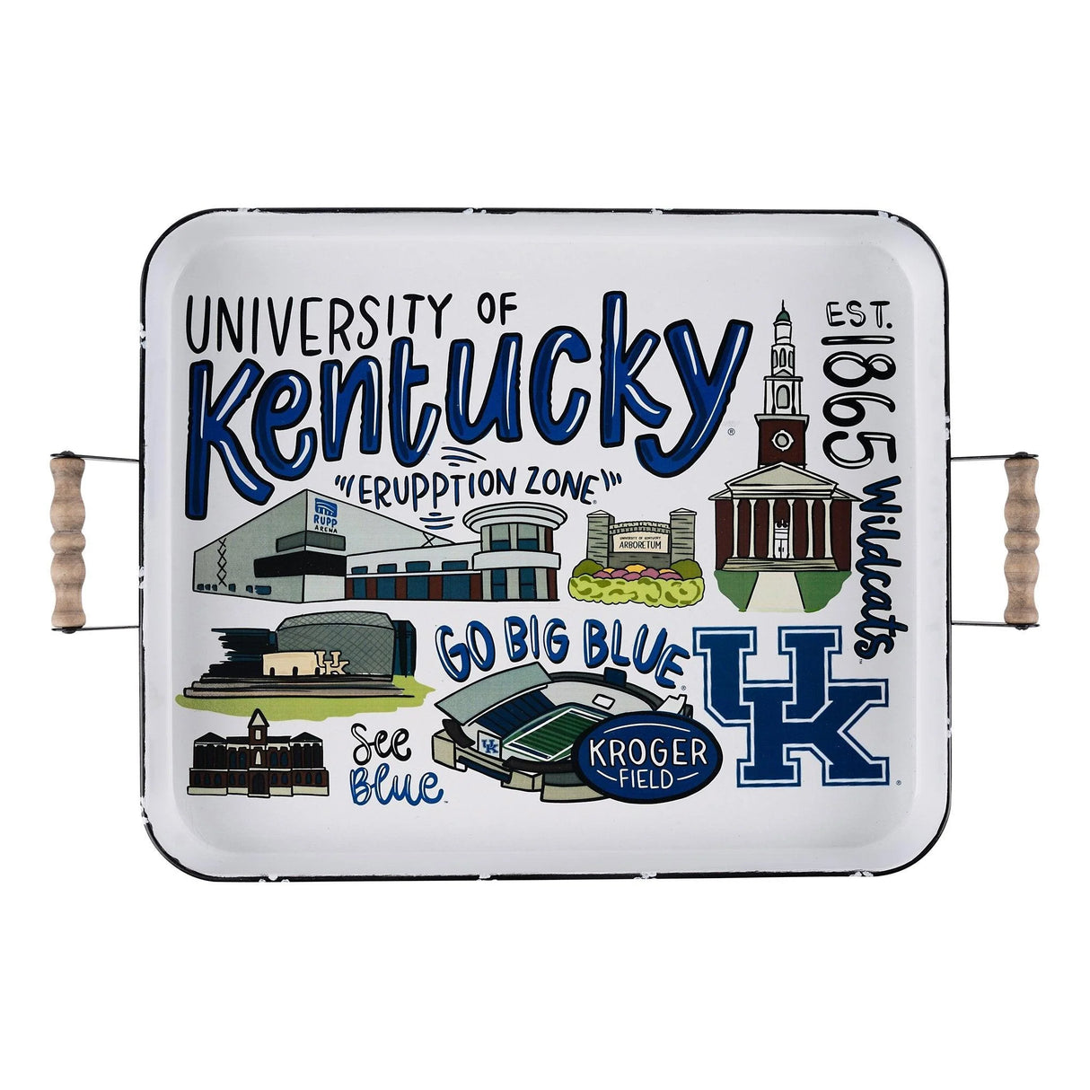 University of Kentucky Icon Enamel Tray