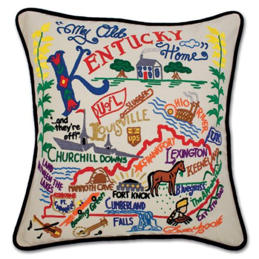 KY 20x20 Embroidered Pillow