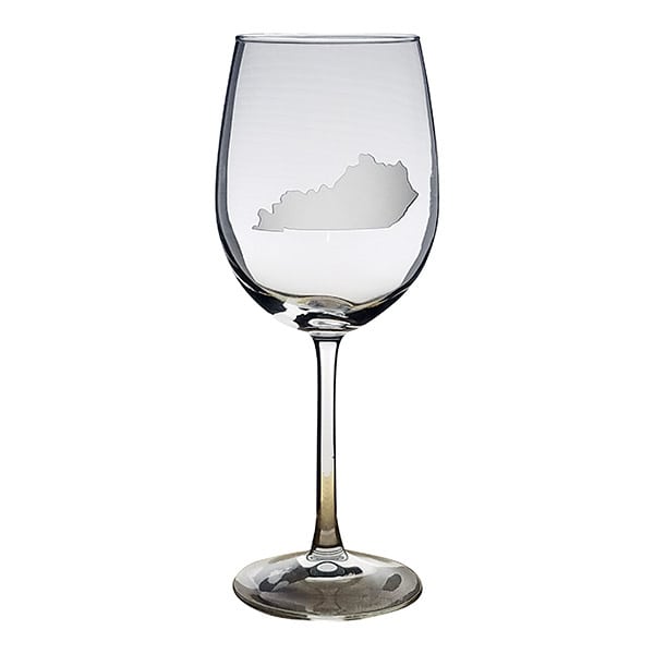 16oz Kentucky State Wine Glass