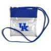 Bridget Clear Purse with Patterned Shoulder Straps - Kentucky