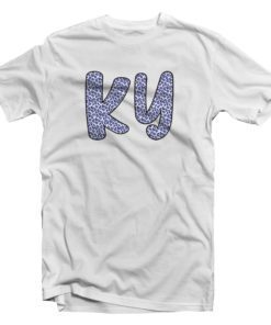 KY Roy/Wht Leopard Initial Tee