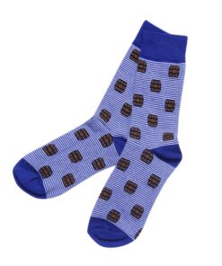 Blue Bourbon Stripe Socks