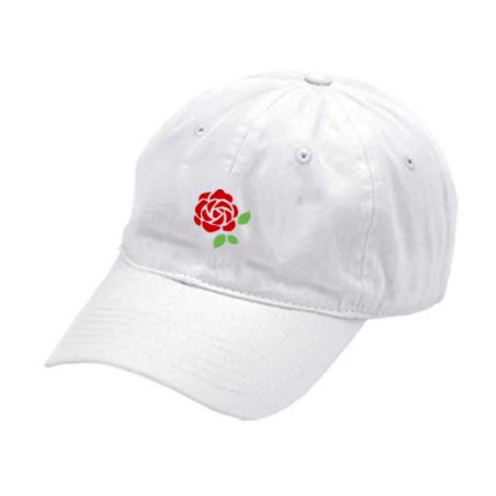 Ynkelig akademisk Forfølgelse Rose Embroidery White Hat - Kentucky Branded