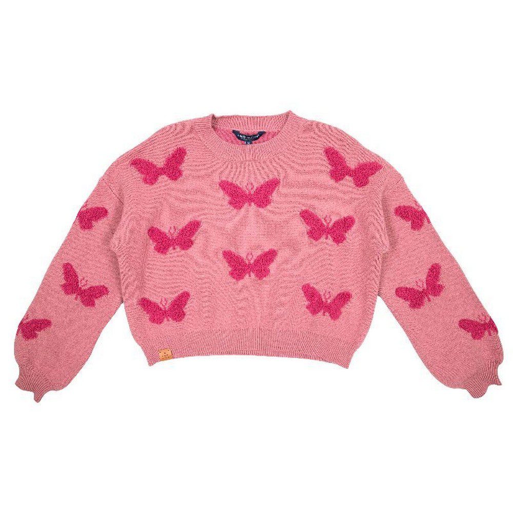 SS Crop Butterfly Sweater - Kentucky Branded